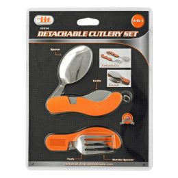 Sanitary Travel Foldable Detachable Cutlery and Utensil Set for Safely Dining Out