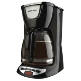Black & Decker 12c Prog CoffeeMkrGlsCrfBlk