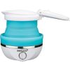Brentwood KT-1508BL Dual Voltage 120/220v 0.8L Collapsible Travel Kettle, Blue