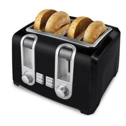 Black & Decker 4 Slice Toaster 4 Slot Blk