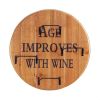 Accent Plus Aged Round Wine Wall Rack