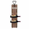 Accent Plus Wine Bottle Wall Rack With Metal Handle