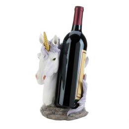 Dragon Crest Unicorn Mane Wrapped Wine Bottle Holder