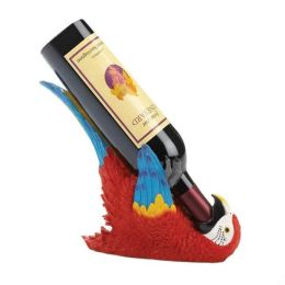 Accent Plus Colorful Parrot Wine Holder