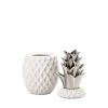 Accent Plus 12" Silver Topped Pineapple Jar
