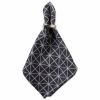 DII Black & White Triangle Napkin Set/6