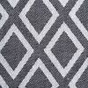 DII Black & White Diamond Table Runner 14X72