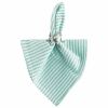 DII Aqua Seersucker  Napkin Set/6