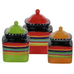 Gibson Elite Pueblo Springs 3 Piece Durastone Canister Set