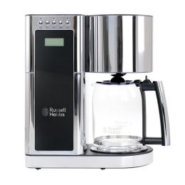 Russell Hobbs Glass 8 Cup Coffeemaker in Black and Stainless Steel