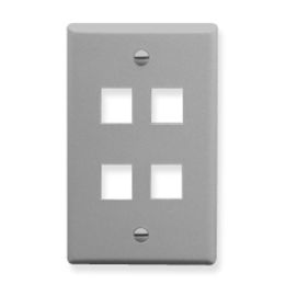 ICC ICC-FACE-4-GR Ic107f04gy - 4port Face - Gray