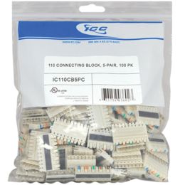 ICC ICC-IC110CB5PC 110 Connecting Block, 5-pair, 100 Pk