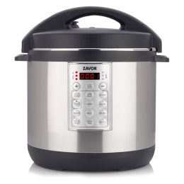 Zavor Select 6 Quart Electric Pressure Cooker & Rice Cooker Brushed Stainless Steel